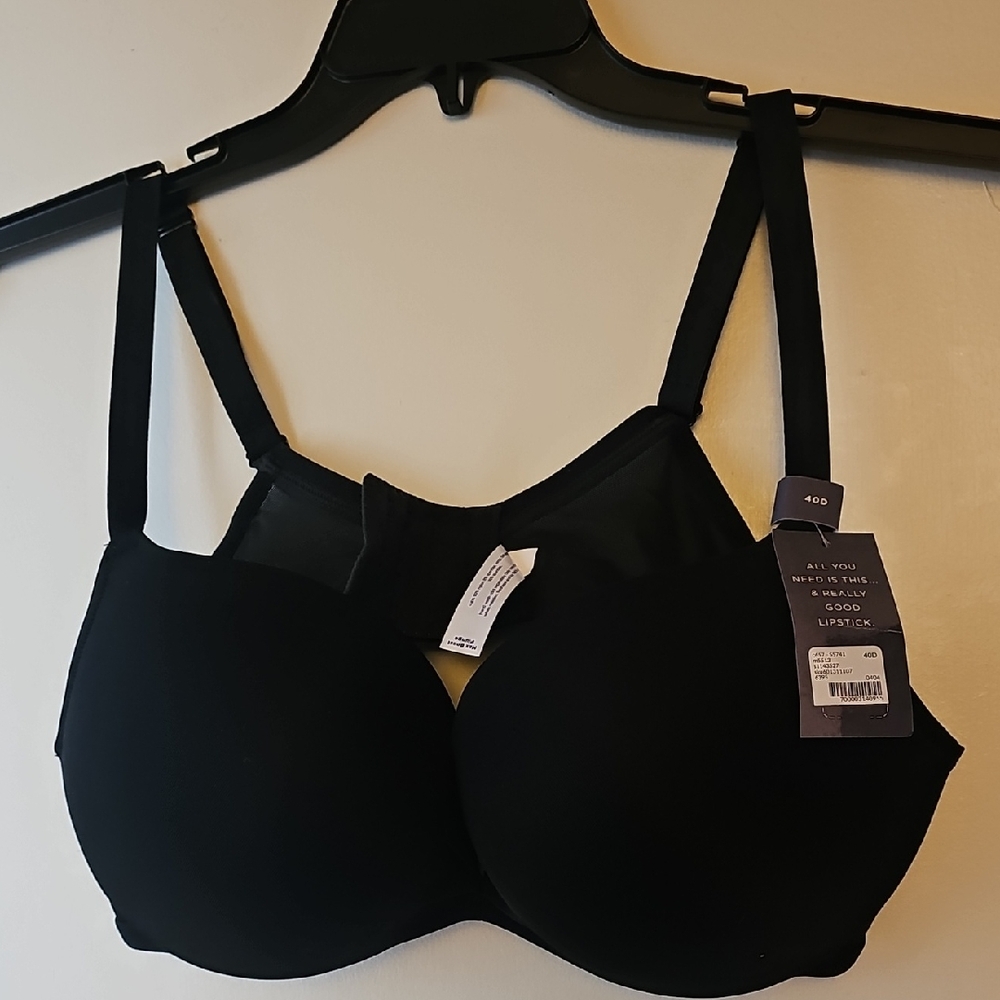 Cacique Black Smooth T-Shirt Bra